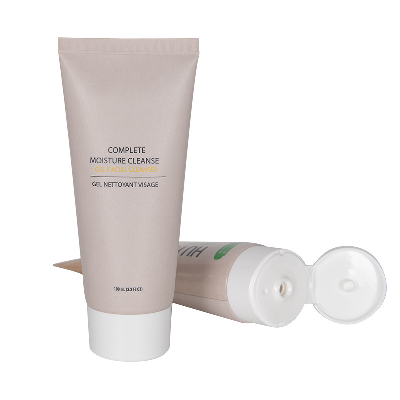 Plastic Body Lotion Hand Cream Cosmetic Soft Tube Biodegradable Squeeze Tubes Packaging Recyclable 50% Paper Customized Hh-lc079