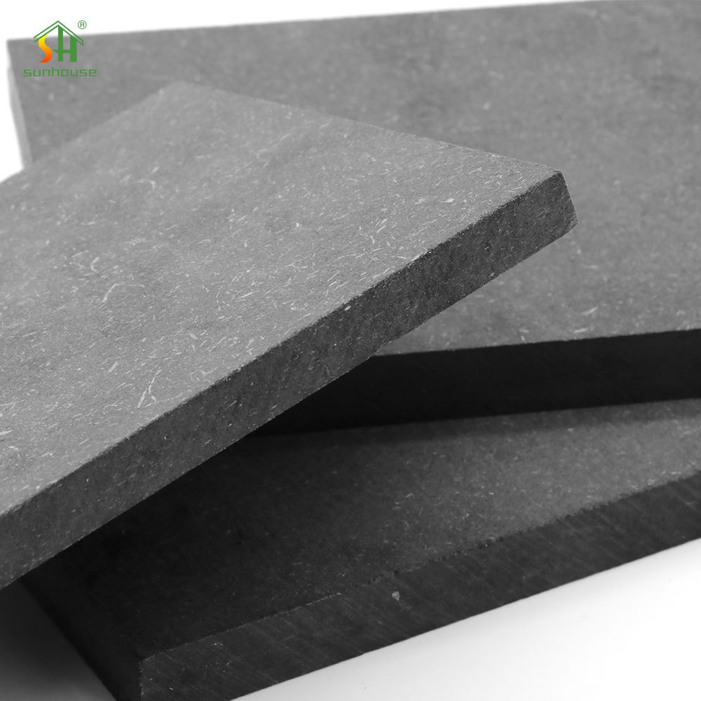 High Quality Black 4*8 MDF Board E1 15mm Medium Density Fiberboard Laminated Black MDF Board