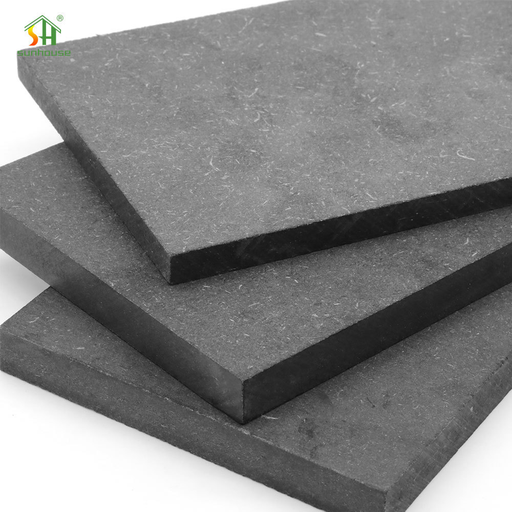 High Quality Black 4*8 MDF Board E1 15mm Medium Density Fiberboard Laminated Black MDF Board