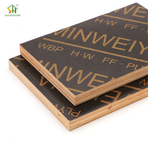 Factory Direct Sales 1200X2400Mm Construction Plywood Engineered Wood Film Faced Plywood