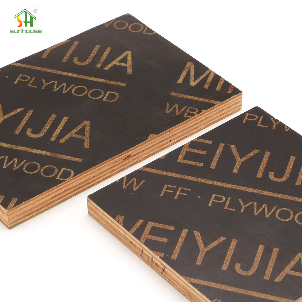 Factory Direct Sales 1200X2400Mm Construction Plywood Engineered Wood Film Faced Plywood