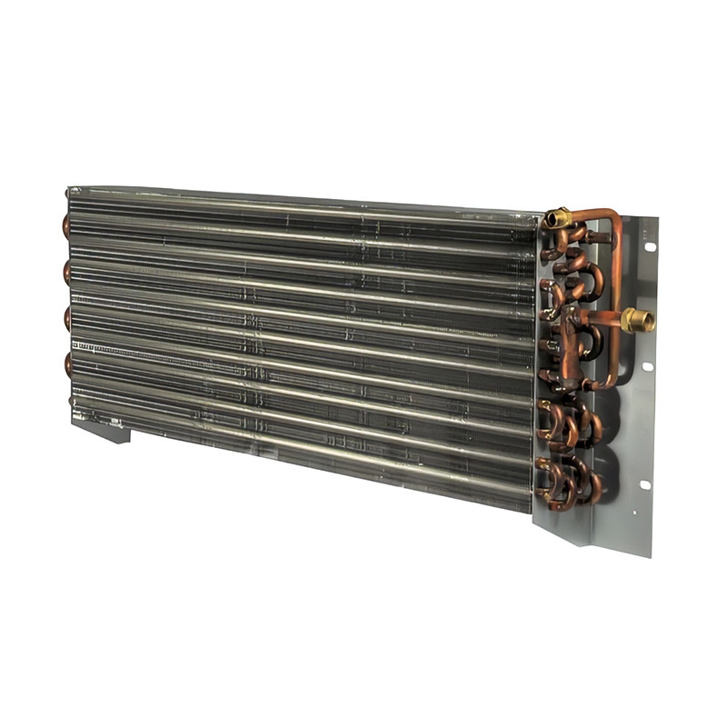 High quality copper finned copper tube heat exchanger coil Thickened evaporator condenser