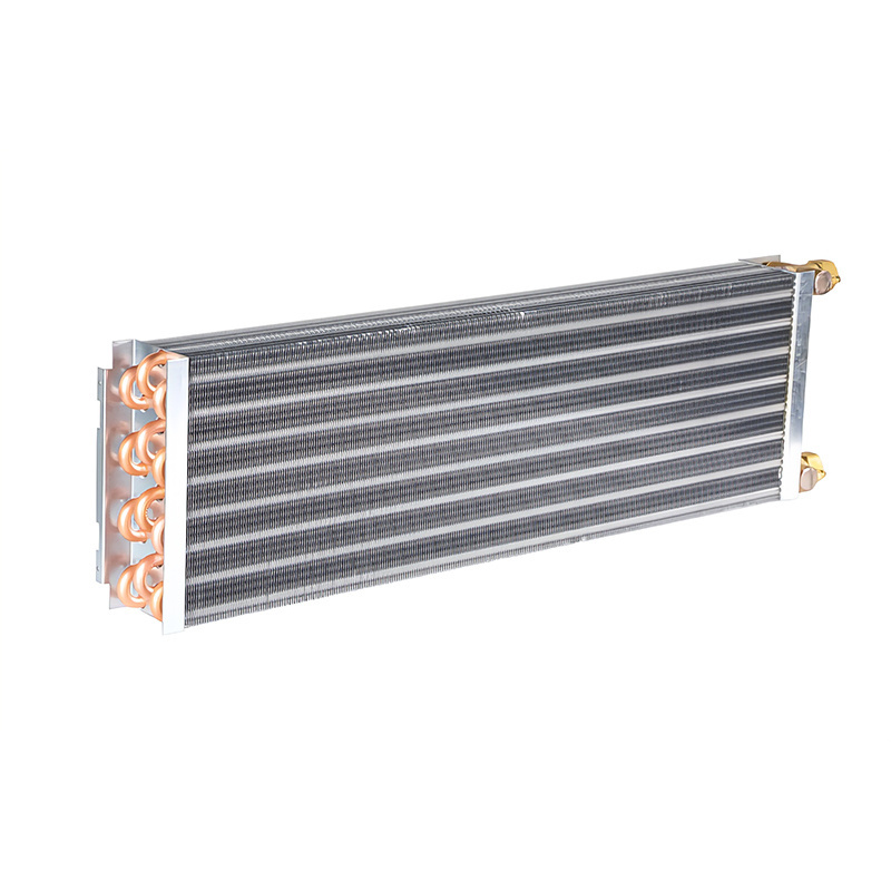 High quality copper finned copper tube heat exchanger coil Thickened evaporator condenser