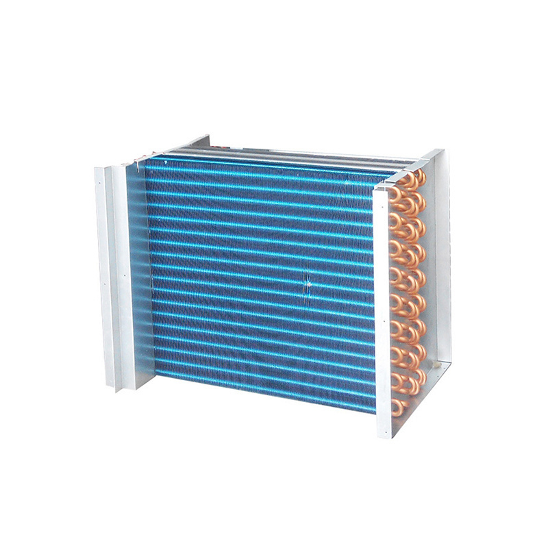 Heat Pump AHU Air Conditioner Golden Aluminum Fin Copper Tube L Shape Evaporator Coil Heat Exchanger