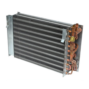 High quality copper finned copper tube heat exchanger coil Thickened evaporator condenser