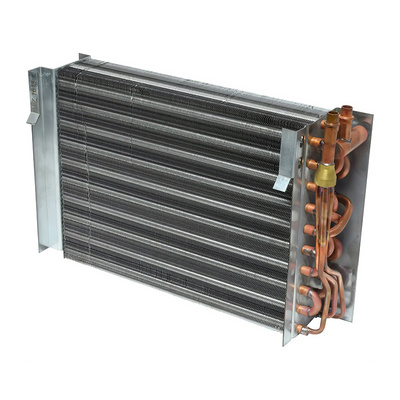 High quality copper finned copper tube heat exchanger coil Thickened evaporator condenser