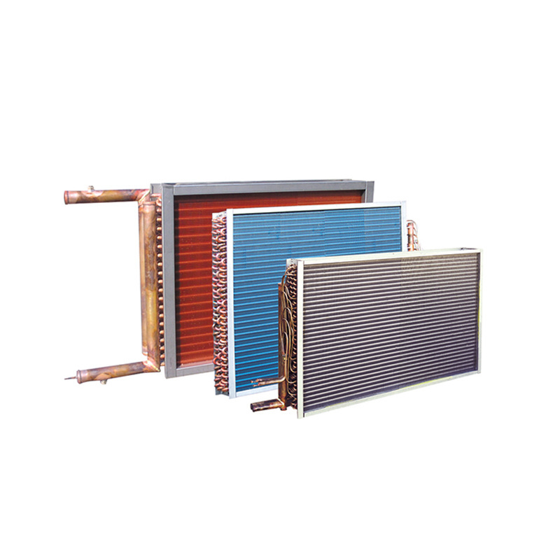 Heat Pump AHU Air Conditioner Golden Aluminum Fin Copper Tube L Shape Evaporator Coil Heat Exchanger