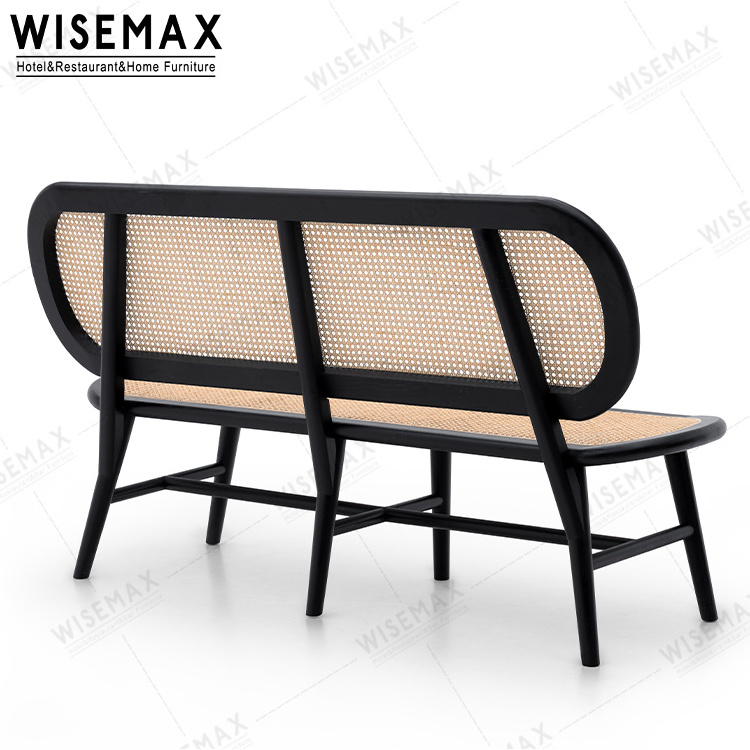 WISEMAX FURNITURE Home indoor outdoor patio garden furniture wicker long chair cafe loveseat balcony rattan bench