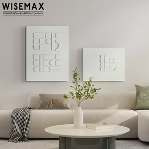 WISEMAX FURNITURE Modern living room paintings and wall art 3D wooden handmade wall painting pictures for living room home decor