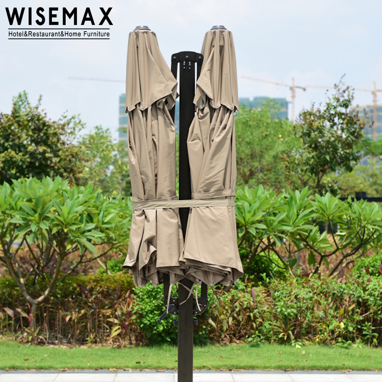 WISEMAX Commercial Windproof Umbrella Long-Lasting Sunshade Parasol for Coffee Shops Cafe Restaurants Hotels Parks Beaches