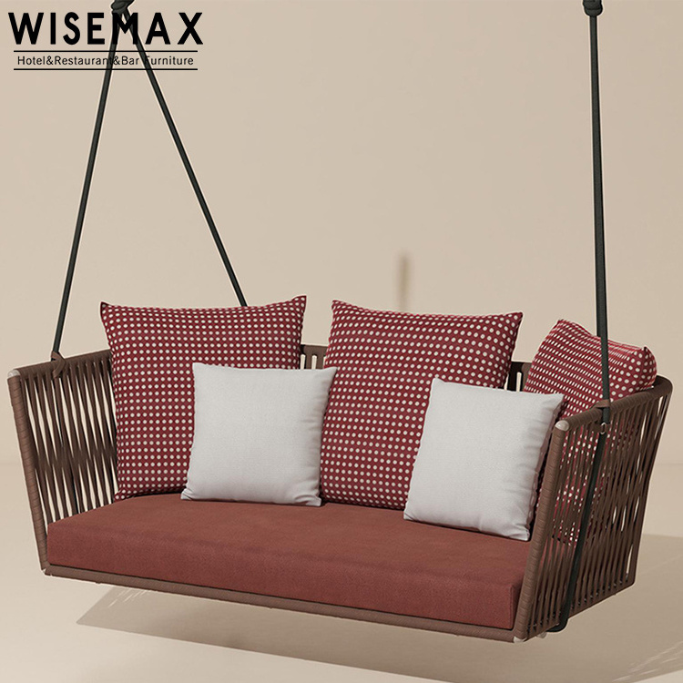 WISEMAX FURNITURE Heavy duty tree hanging garden outdoor leisure patio swing chairs outdoor furniture swing bed for sale