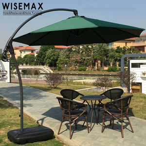 WISEMAX FURNITURE Outdoor sun garden umbrella Aluminum Cantilever Parasols Beach Garden Poolside Patio Umbrella for Villa use