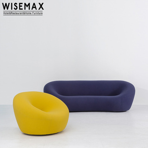 WISEMAX FURNITURE Light luxury minimalist comfy chair sofa furniture velvet arc 321 combination living room bedroom armrest sofa