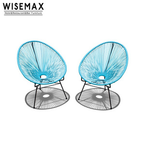 WISEMAX FURNITURE Popular Outdoor Furniture PE rattan wicker garden acapulco dgg chair leisure recliner rocking chair outdoor