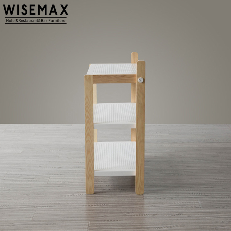 WISEMAX FURNITURE Hot sale modern home cheap metal shoe rack shelves door storage solid wood shoes lockers shoe racks