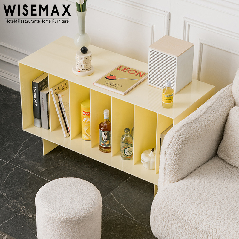 WISEMAX FURNITURE Simple acrylic bookshelf storage rack bedroom household student plastic small bookcase for home