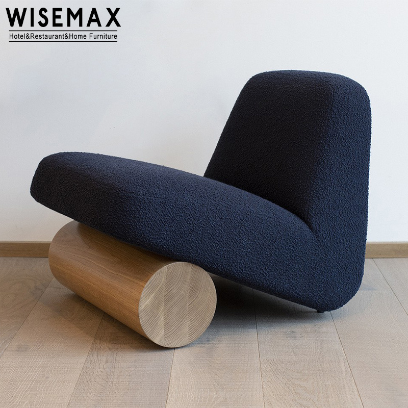 WISEMAX Modern Contemporary boucle lounge chair small teddy recliner comfort arm chair luxury accent chair set of 2 living room