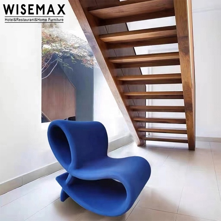 WISEMAX FURNITURE living room furniture fabric accent chair modern hotel office single sofa chair new design chaise lounge chair