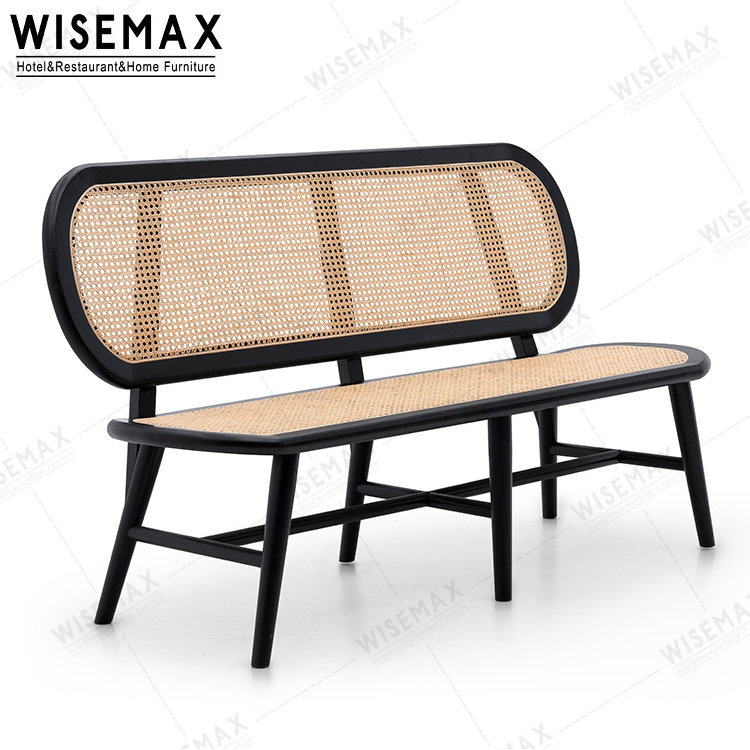 WISEMAX FURNITURE Home indoor outdoor patio garden furniture wicker long chair cafe loveseat balcony rattan bench