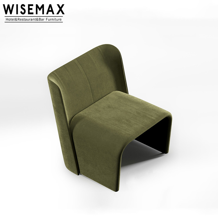 WISEMAX FURNITURE Minimalist Single Person Chair Fashionable Sitting Room Concise Cloth Art Chair