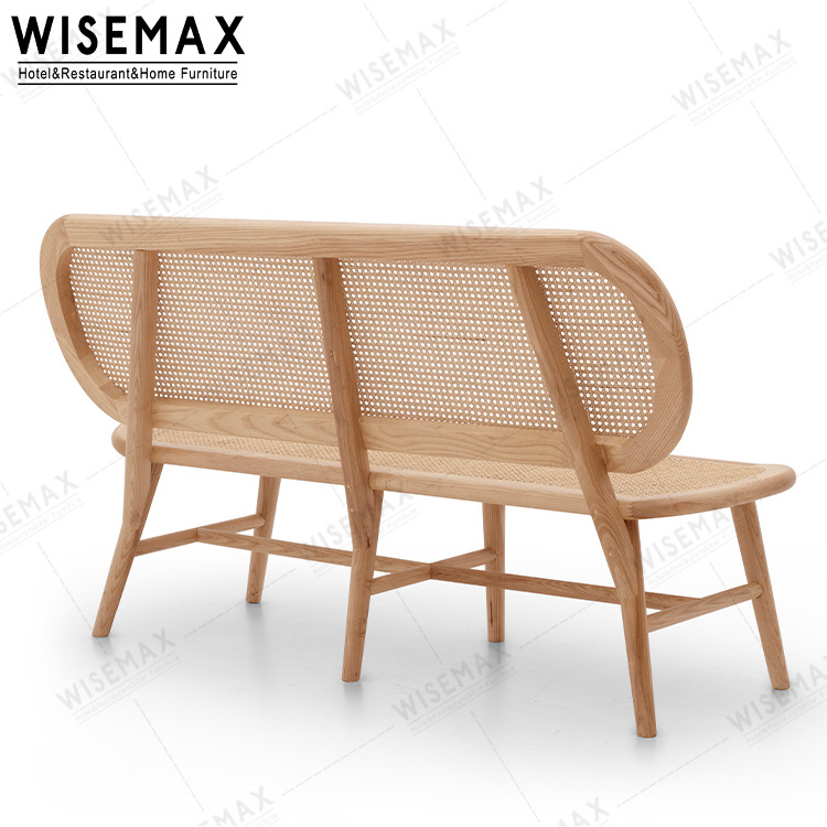 WISEMAX FURNITURE Home indoor outdoor patio garden furniture wicker long chair cafe loveseat balcony rattan bench