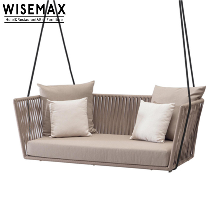 WISEMAX FURNITURE Heavy duty tree hanging garden outdoor leisure patio swing chairs outdoor furniture swing bed for sale