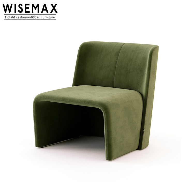 WISEMAX FURNITURE Minimalist Single Person Chair Fashionable Sitting Room Concise Cloth Art Chair