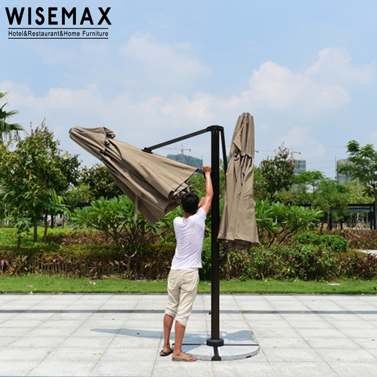 WISEMAX Commercial Windproof Umbrella Long-Lasting Sunshade Parasol for Coffee Shops Cafe Restaurants Hotels Parks Beaches