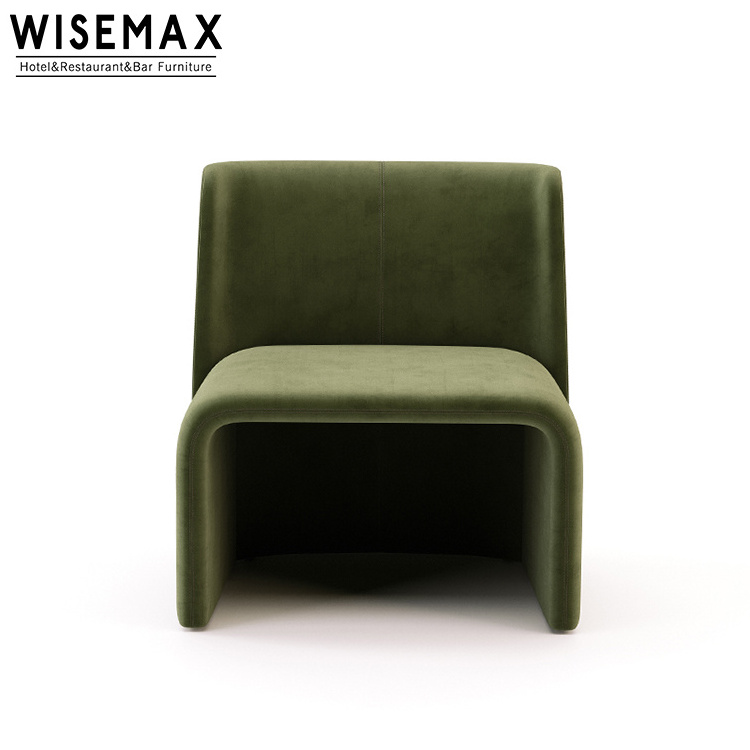 WISEMAX FURNITURE Minimalist Single Person Chair Fashionable Sitting Room Concise Cloth Art Chair