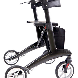 Folding Portable Lightweight Carbon Fiber Rollator Walker For Elderly Walking Rollator