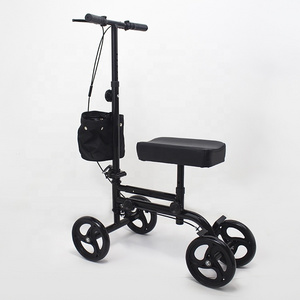 Broken Leg Crutches Steerable Knee Scooter Walker 4 Wheel Outdoor Walker