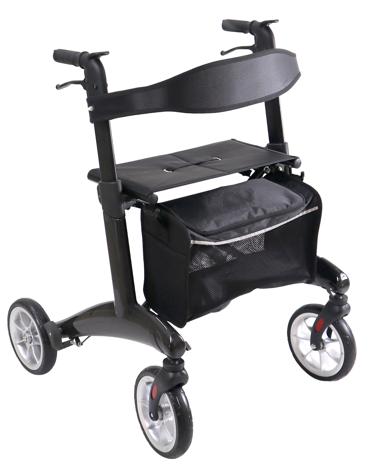 Folding Portable Lightweight Carbon Fiber Rollator Walker For Elderly Walking Rollator