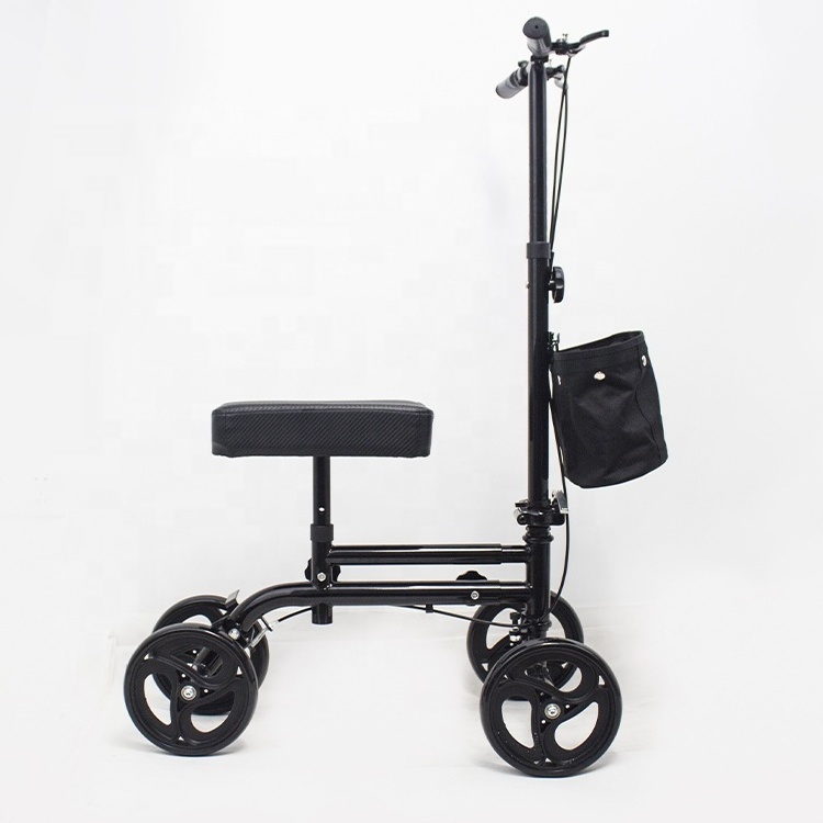 Broken Leg Crutches Steerable Knee Scooter Walker 4 Wheel Outdoor Walker