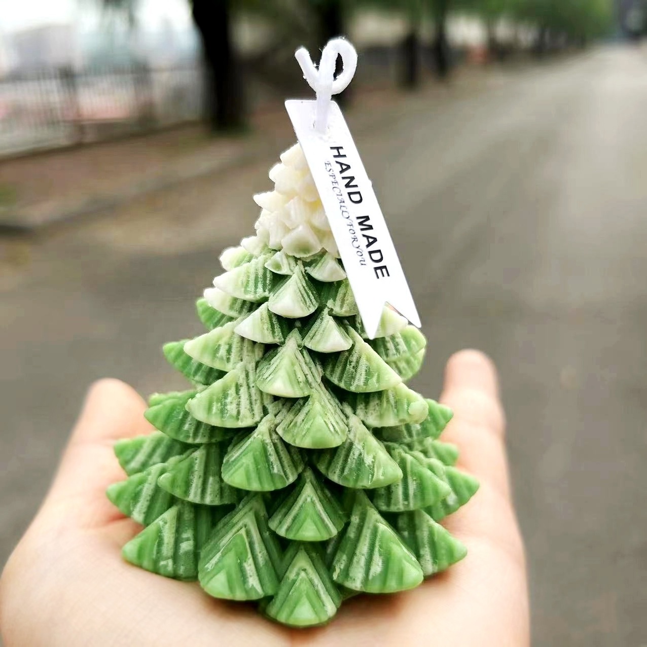 Promotional Christmas tree fir-shaped Scented Candles As Christmas Decoration