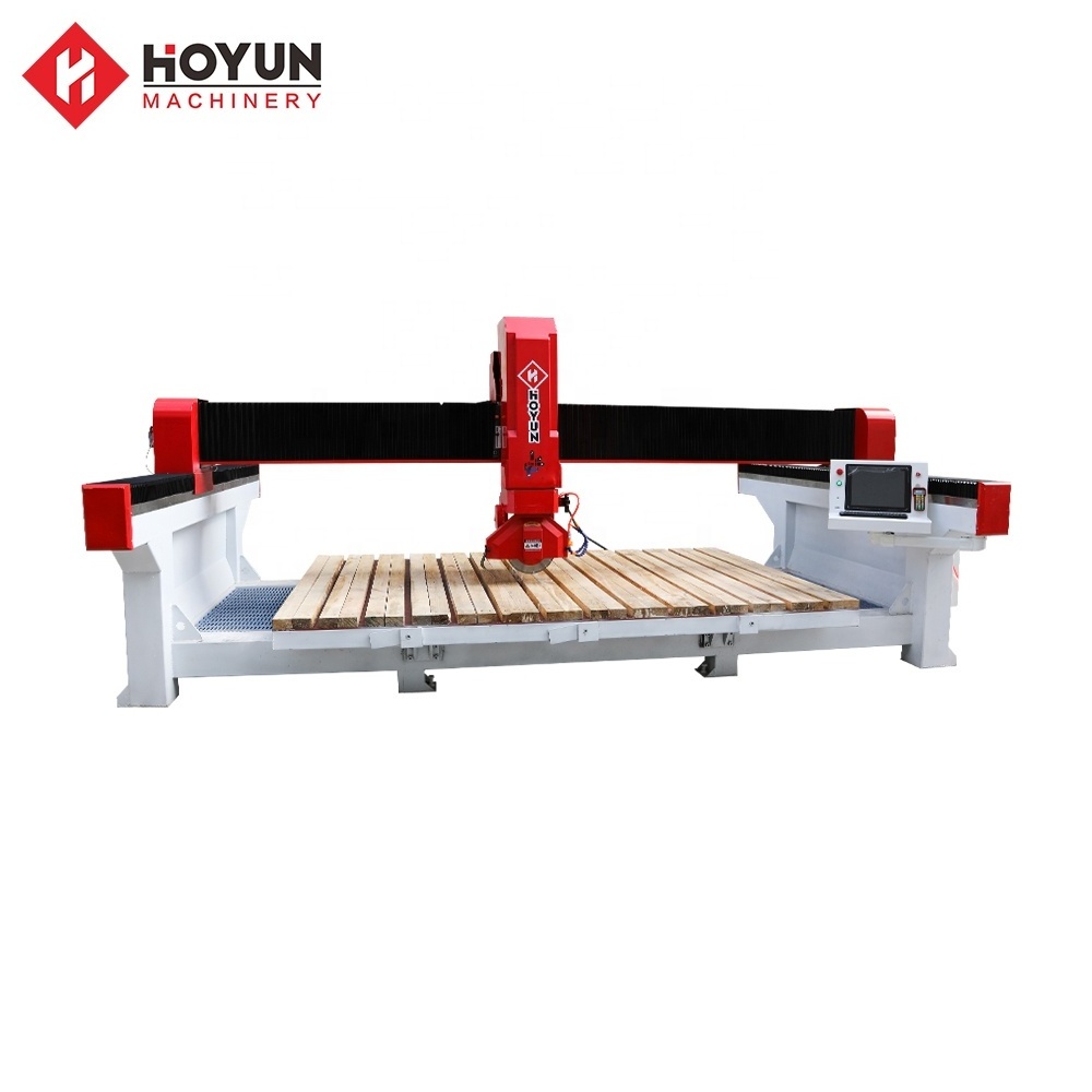 Hongyi 5 Axis Bridge Saw Stone Cutting Machine 5 Axis Cnc Bridge Saw For Marble And Granite