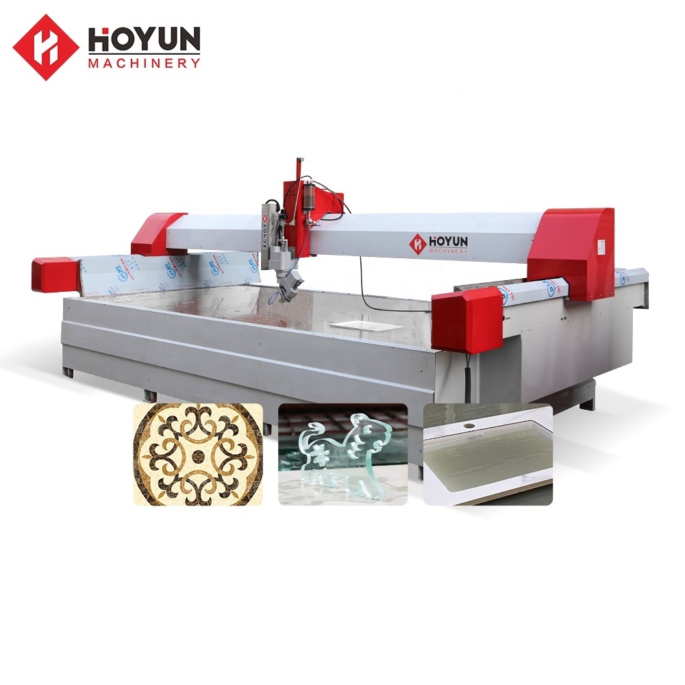 HOYUN Machinery high pressure waterjer cnc Marble Stone tile Water Jet Cutting Machine for sale