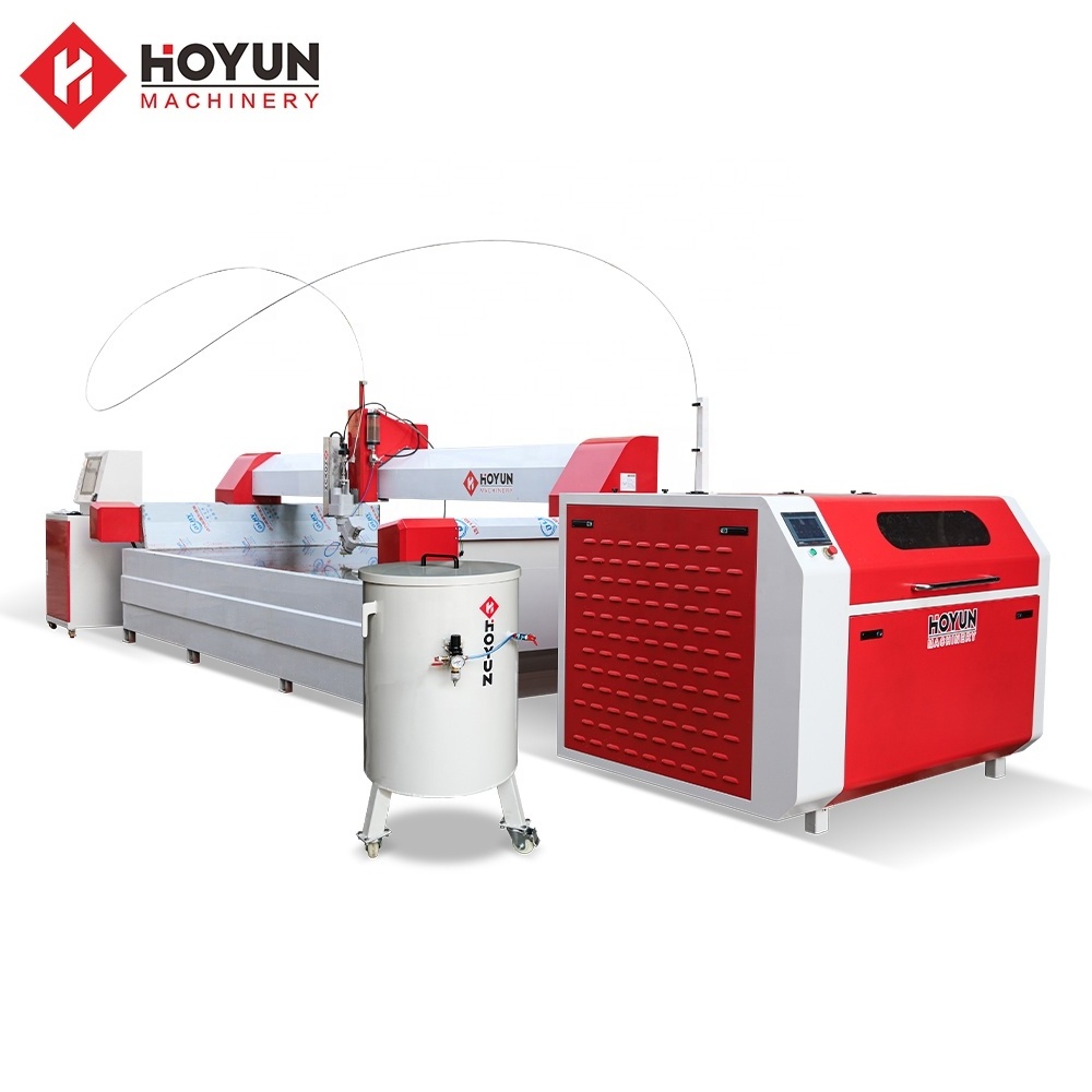 HOYUN Machinery high pressure waterjer cnc Marble Stone tile Water Jet Cutting Machine for sale