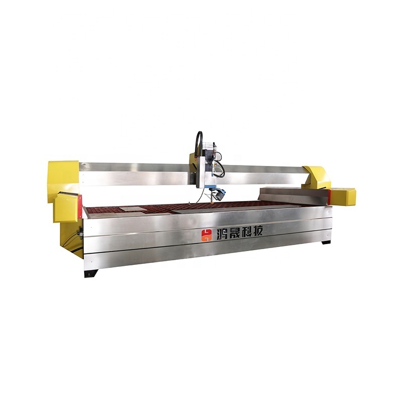 Hongyi cnc stone marble table and ceramic tiles water jet  cutting machine small