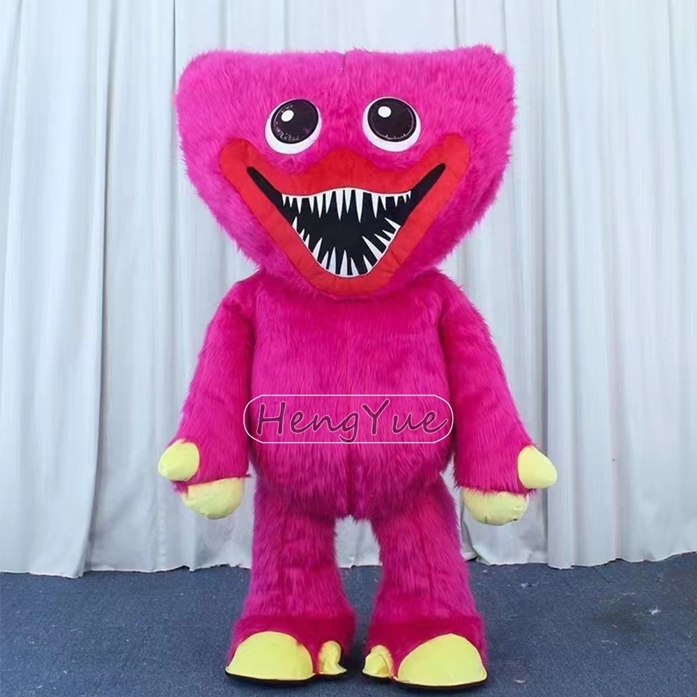 Factory Direct Sale Inflatable Sausage Mouth Monster Cosplay Mascot Costumes Play Games Blue Pink Halloween Party Suit