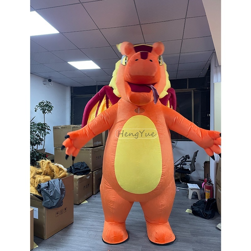 Factory Direct Sale Customized Purple Dragon Adult Mascot Costumes Halloween Cosplay Character Costumes for Party Supplies