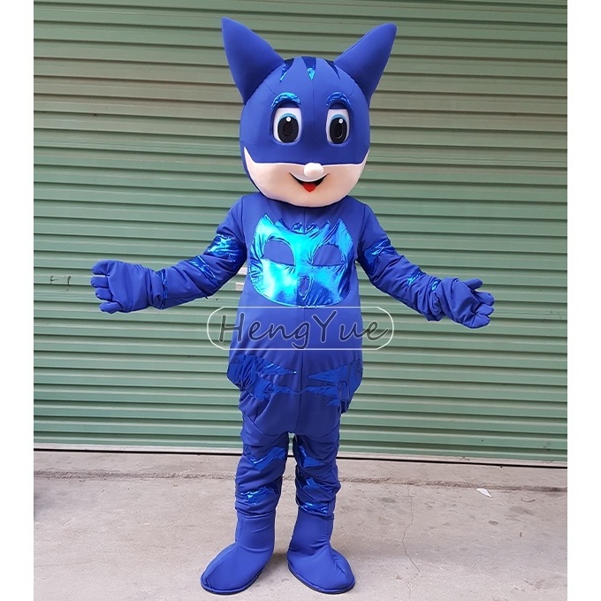 Performance Cartoon Doll Costume Suit Mascot Green Pink Blue Customized Funny Dress Costumes Carnival Party For Advertising