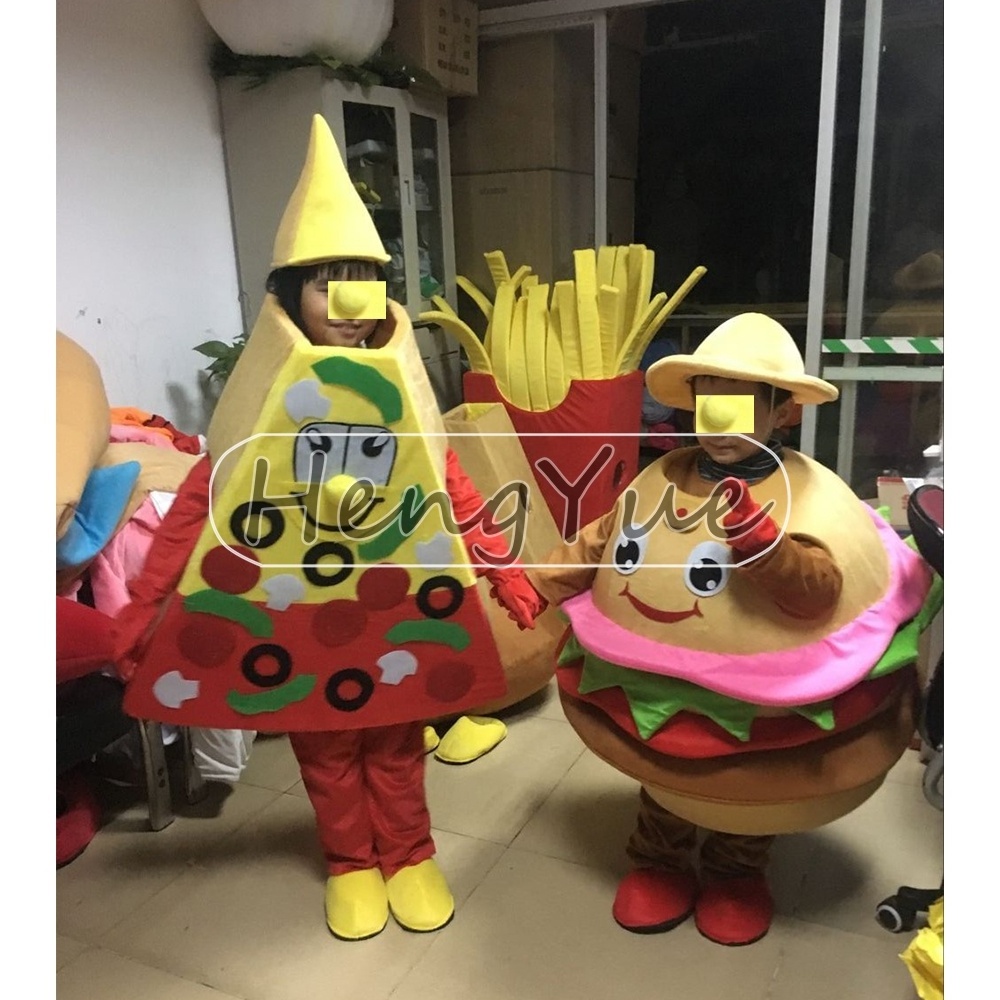 Hengyue food pizza mascot costume for adult Promotional Pizza Shop Anniversary Character Mascot Costume