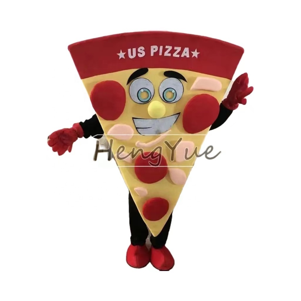 Hengyue food pizza mascot costume for adult Promotional Pizza Shop Anniversary Character Mascot Costume