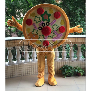 Adult Custom Pizza Food Mascot Costume High quality adult food pizza mascot costume for sale