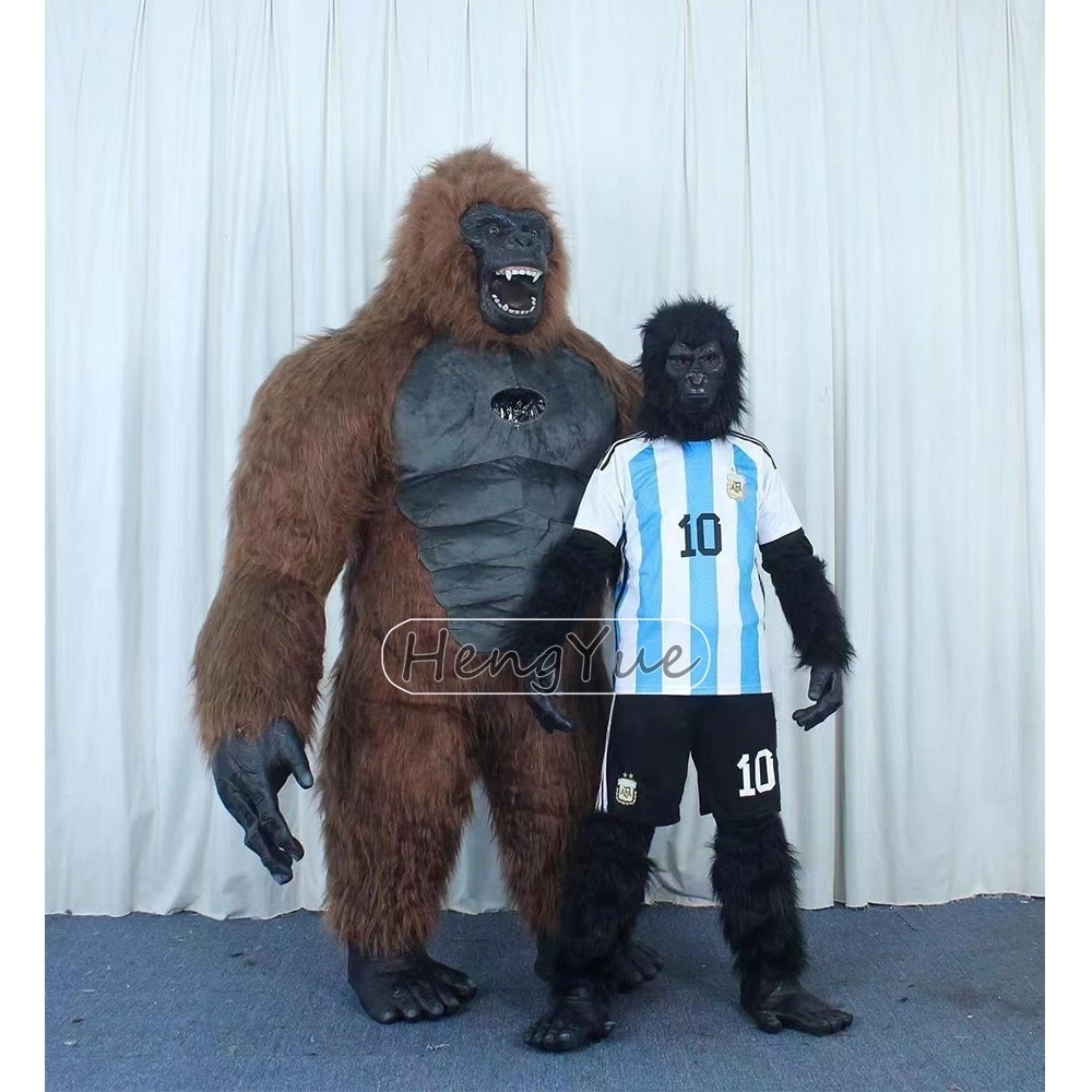 Hot Sale Inflatable Gorilla Mascot Costume For Adult 2.6m King Kong Custom Anime Cosplay Mascotte Theme Fancy Dress Carnival