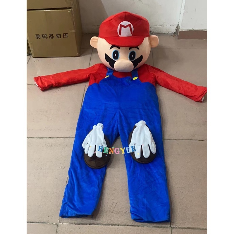 Mario and Luigi mascot costumes Factory Real picture Sonic Mascot Costume Plush Mascot Costume For Adult