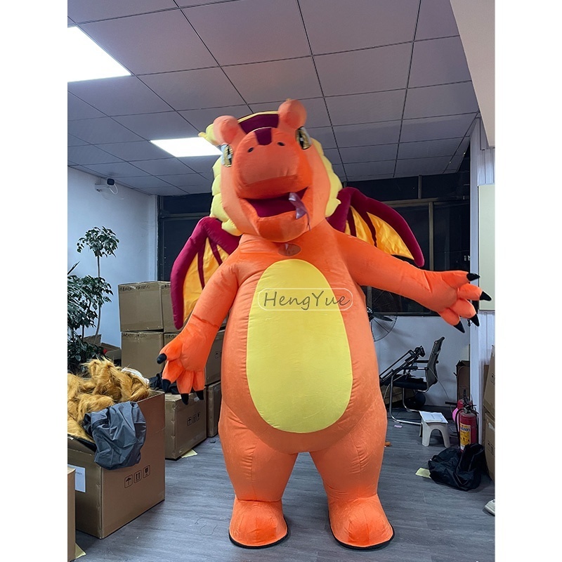 Factory Direct Sale Customized Purple Dragon Adult Mascot Costumes Halloween Cosplay Character Costumes for Party Supplies