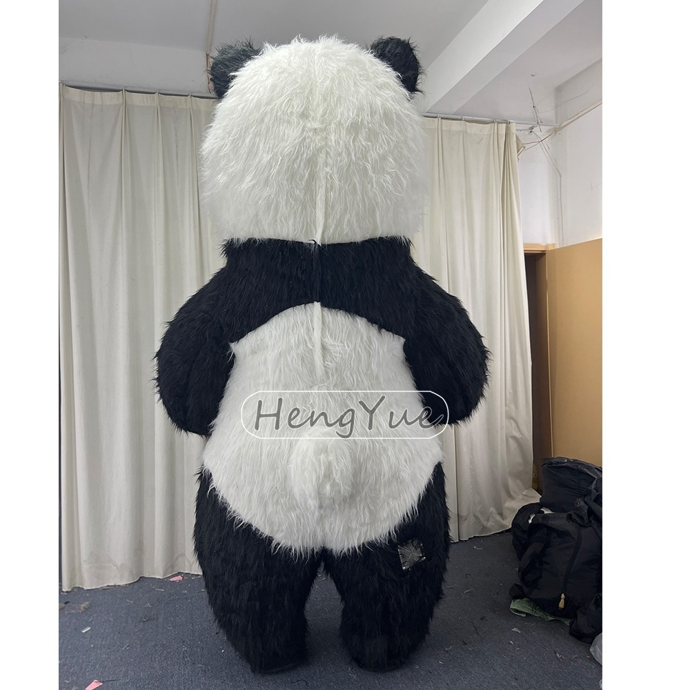 New Customized Giant Outdoor Inflatable Walking Panda Mascot Costume Kawaii Polar Bear Mascot Costume Panda for Adult