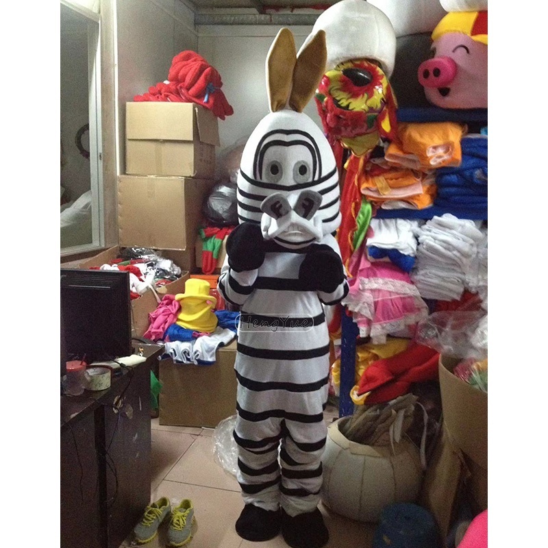 Hengyue Hot Selling Cosplay Party Zebra Mascot Costume Animal Bunny Lion Mouse mascot costumes for Commercial Party Supplies