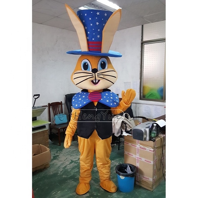 Bunny Mascot Easter Rabbit Costume Adult Fancy Dress White Adult Easter Bunny Mascot Walking Costume For Halloween Party Event